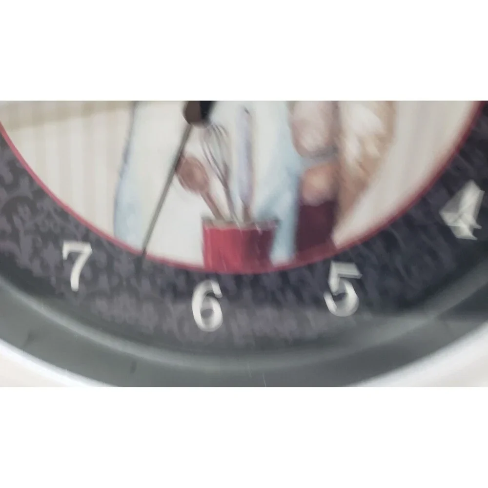 Round Plastic Kitchen Wall Clock, 12